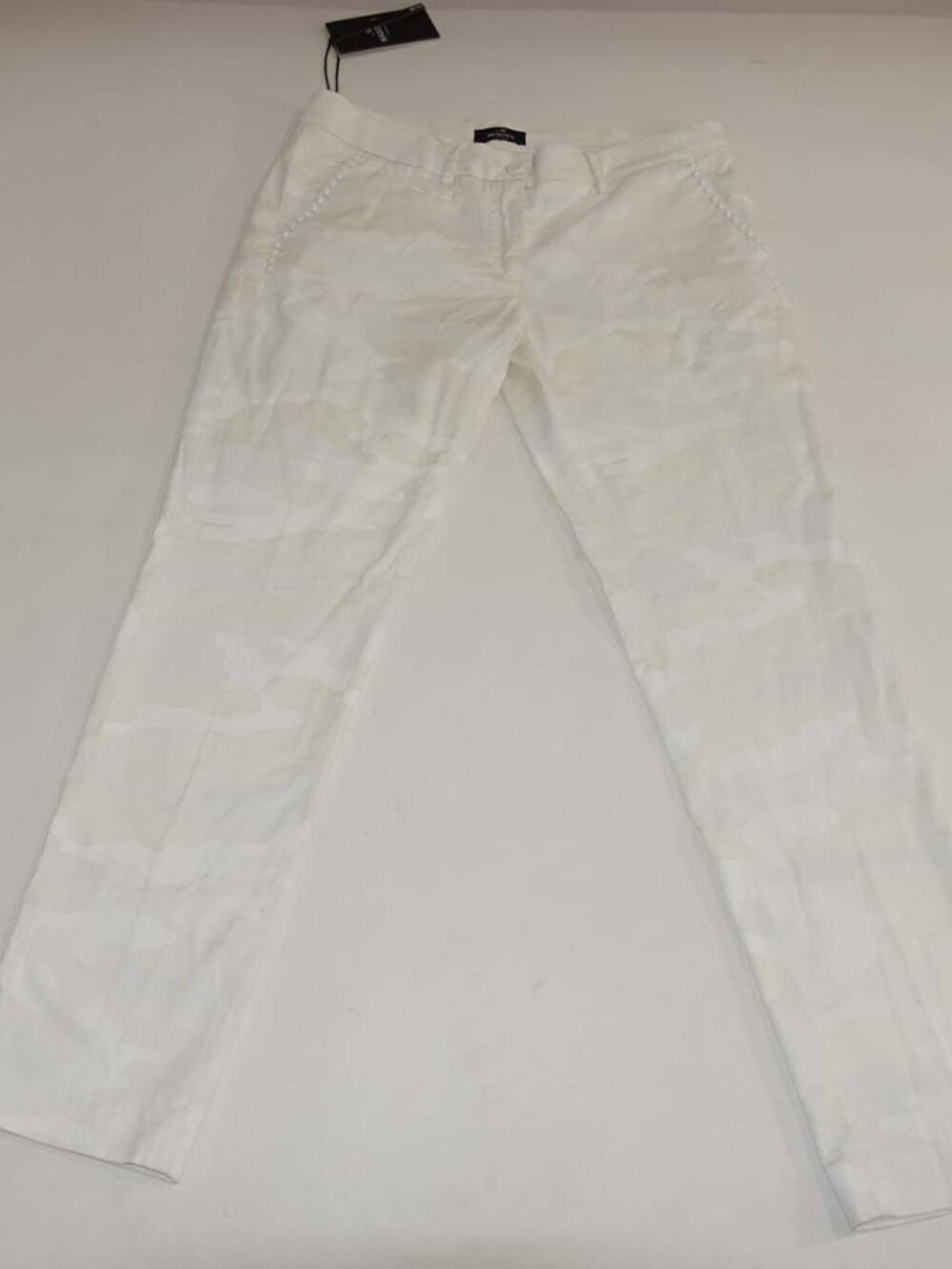 Mason's Forte Dei Marmi Women's New York Slim Pants NWT White Camo Size 46 / 10